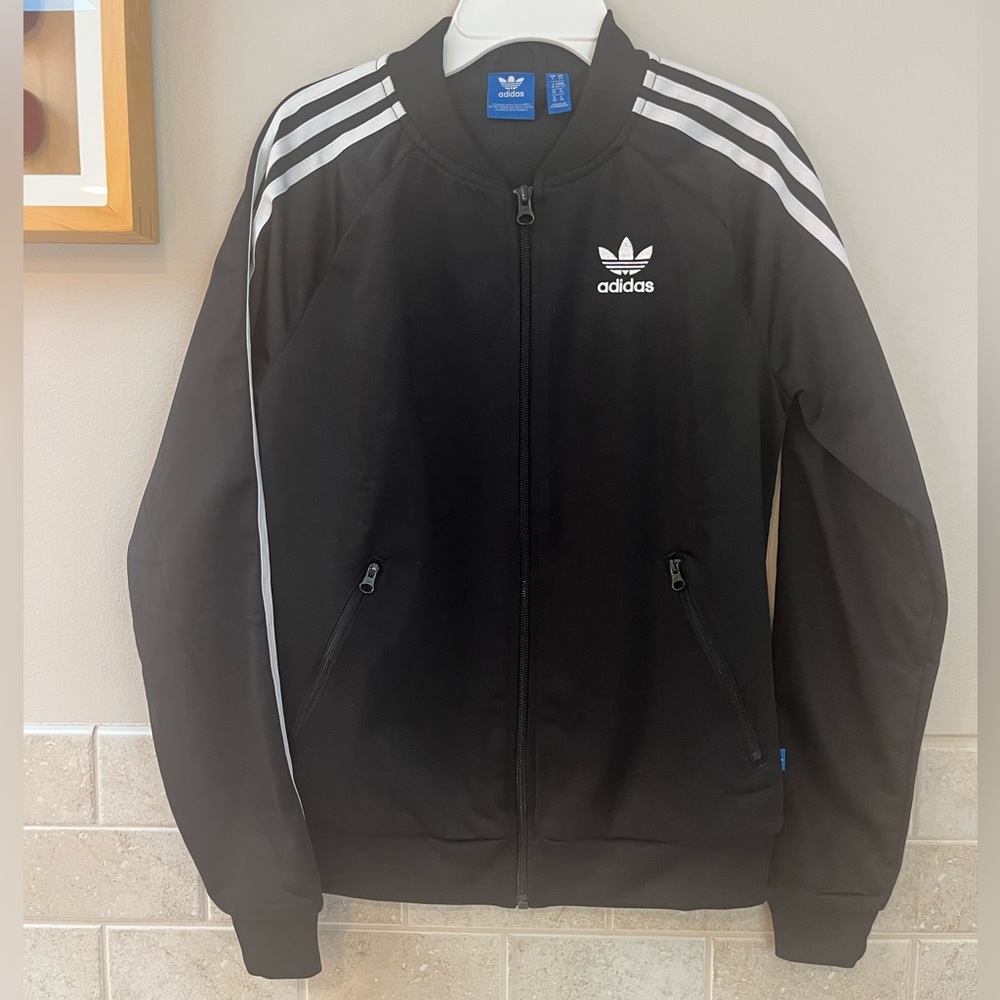 Like new Adidas black track jacket
